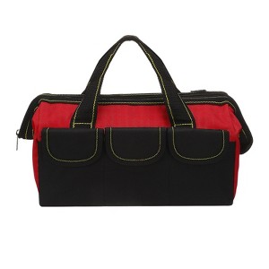 Unique Bargains Oxford Cloth Multi-Purpose Adjustable Strap Organizing Wide Mouth Maintenance Tool Tote - 1 of 4