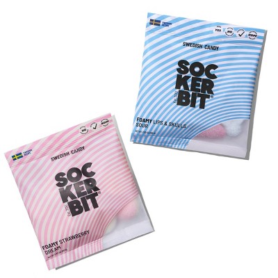 Sockerbit Swedish Candy Sour Foam Skulls & Lips - 2.82oz