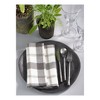 Yuri Classic Plaid Design Casual Cotton Napkin - Saro Lifestyle: Set of 4, Machine Washable, Plain Weave Fabric - image 2 of 3