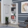 71in Contemporary Wood Bookcase with 5 Fixed Shelves and Closed Back Panel for Home Office or Living Room Storage-3irtyhousy - 2 of 4