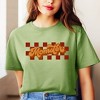 Simply Sage Market Women's Momster Checkered Short Sleeve Graphic Tee - 2 of 4