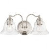 Livex Lighting Moreland 2 - Light Vanity in  Brushed Nickel - 3 of 4