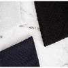 White Classic 100% Cotton Dobby Weave Design Kitchen Dish Towels for Washing Hands and Drying Dishes 15x26" Set of 12 - 4 of 4