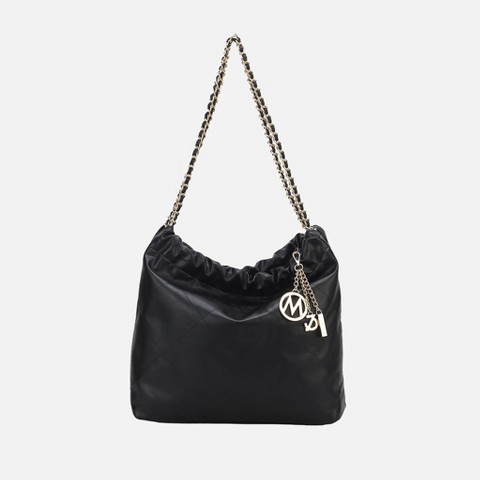 MKF Collection Celestine Shoulder Women’s Bag Quilted Vegan Leather by Mia K- Black