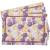 The Lakeside Collection Painted Floral Set of 4 Placemats - 4 of 4