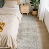 Machine Washable Rug Vintage Floral Rug Distressed Oriental Rug with Non Slip Backing, Low Pile Thin Soft Carpet - 3 of 4