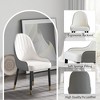 Modern PU Sponge-Filled Dining Chair, Solid Wood & Metal Legs, Set of 2, Versatile for Restaurants & Living Rooms, Gray - 4 of 4