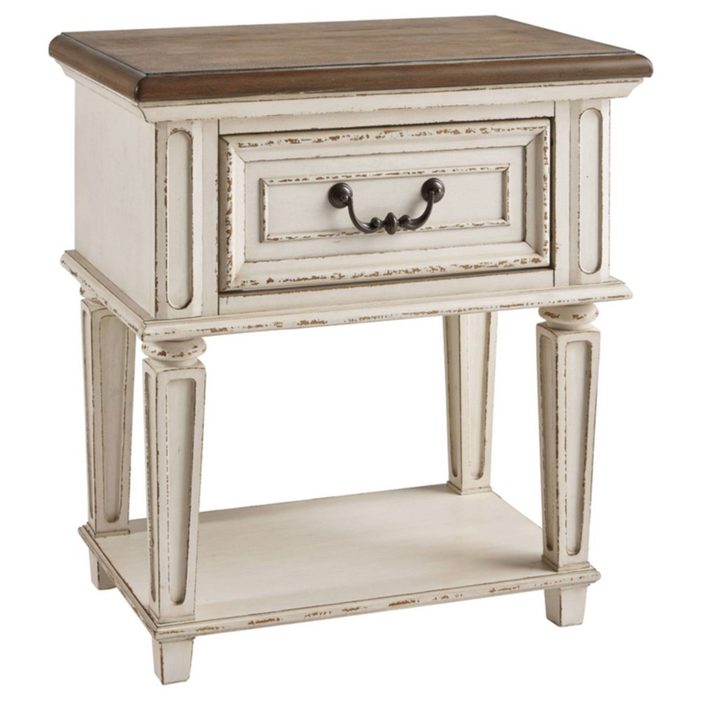 Photos - Storage Сabinet Ashley Realyn One Drawer Nightstand Chipped - Signature Design by 