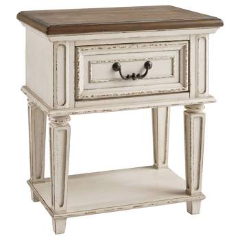 Realyn One Drawer Nightstand Chipped - Signature Design by Ashley