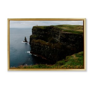 Stupell Industries Scenic Ireland Cliffs Floating Frame Canvas Art - 1 of 4