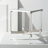 Suzanna Acrylic Accent Table - SFV2550B - Silver - Safavieh Couture - 2 of 4