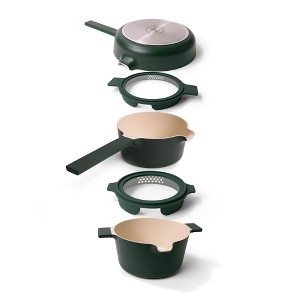 Alva Cookware Neat 5 Piece Ceramic Nonstick Cookware Set All in One Space Saving Non-Toxic Cookware - 1 of 4