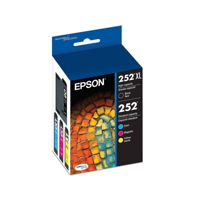 Epson 252 Single, 2pk, 3pk & 4pk Ink Cartridges - Black, Multicolor