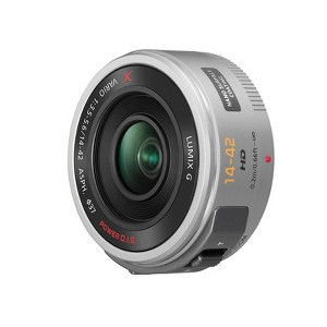 Panasonic LUMIX G X Vario Power Zoom 14-42mm f3.5-5.6 Power O.I.S. Lens Silver - 1 of 4