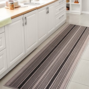 Haynes Modern Double Stripe Indoor/Outdoor Area Rug - JONATHAN Y - 1 of 4