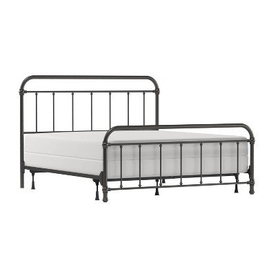 King Kirkland Metal Bed Aged Pewter - Hillsdale Furniture