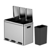 Step-on Trash Can, Stainless Steel Trash Can with Soft-Close Lid and Removable Inner Bucket, for Kitchen and Home Office - 2 of 4