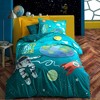 Sussexhome Youth Collection Duvet Cover Set | Yellow, Queen Size Duvet Cover, 1 Duvet Cover, 1 Fitted Sheet and 2 Pillowcases - 3 of 4
