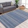 Washable Modern Geometric Printed Rug Non Slip Low Pile Rug Soft Throw Floor Cover Foldable Indoor Carpet for Living Room Bedroom Playroom - 2 of 4
