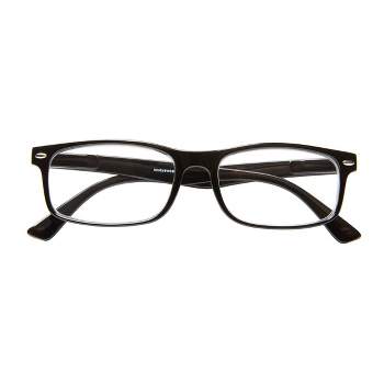 ICU Eyewear Emeryville Plastic Rectangle Shiny Reading Glasses with Metal Studs