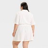 Women's Short Sleeve Belted Romper - Ava & Viv™ - 2 of 3