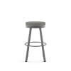Amisco Swice Upholstered Barstool Gray: 30" Height, Polyester, Steel Frame, Spot Clean - 2 of 4