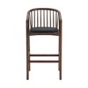 Armen Living Echo Wood and Faux Leather Barstool - 3 of 4