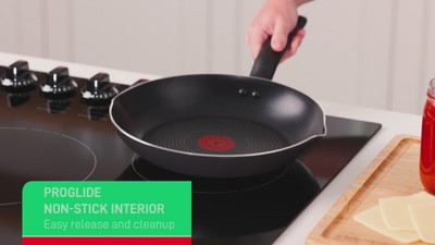 T-fal 2pc Frying Pan Set, Simply Cook Nonstick Cookware Red