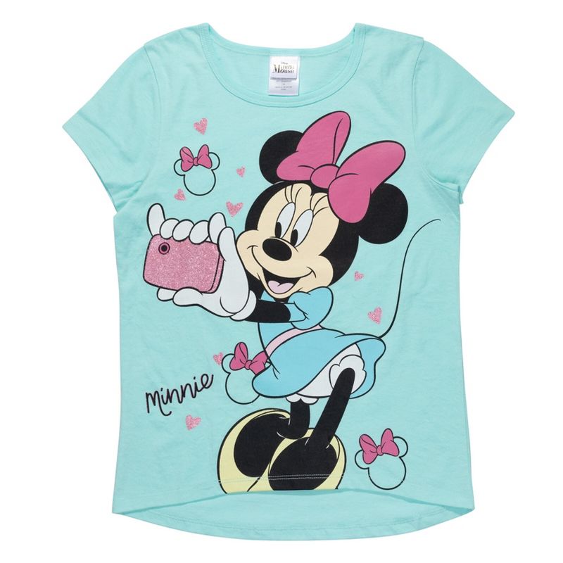 Mickey Mouse & Friends Minnie Mouse Girls 3 Pack Graphic T-Shirts Little Kid to Big Kid, 4 of 8