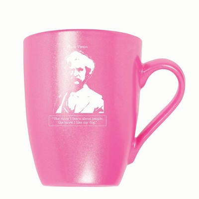 Elanze Designs The More I Learn About People The More I Like My Dog 10 ounce New Bone China Coffee Tea Cup Mug, Princess Pink