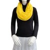 Wrapables Soft Jersey Knit Infinity Scarf, Yellow - 4 of 4