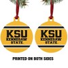 Kennesaw State KSU Stripes Aluminum Holiday Christmas Tree Ornament - 2 of 4