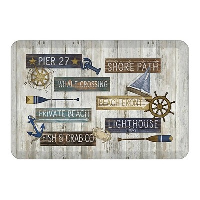 Laural Home Beach Front 20" x 30" Ant-Fatigue Kitchen Mat