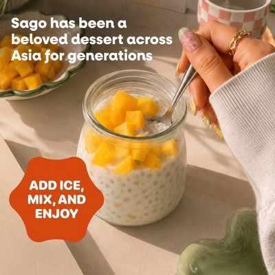 YULU Instant Sago Tapioca Pearl and Coconut Dessert Kit - 14.1oz/2ct