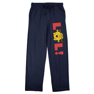 Mr. Men And Little Miss Classic LOL Men's Navy Sleep Pajama Pants - 1 of 4