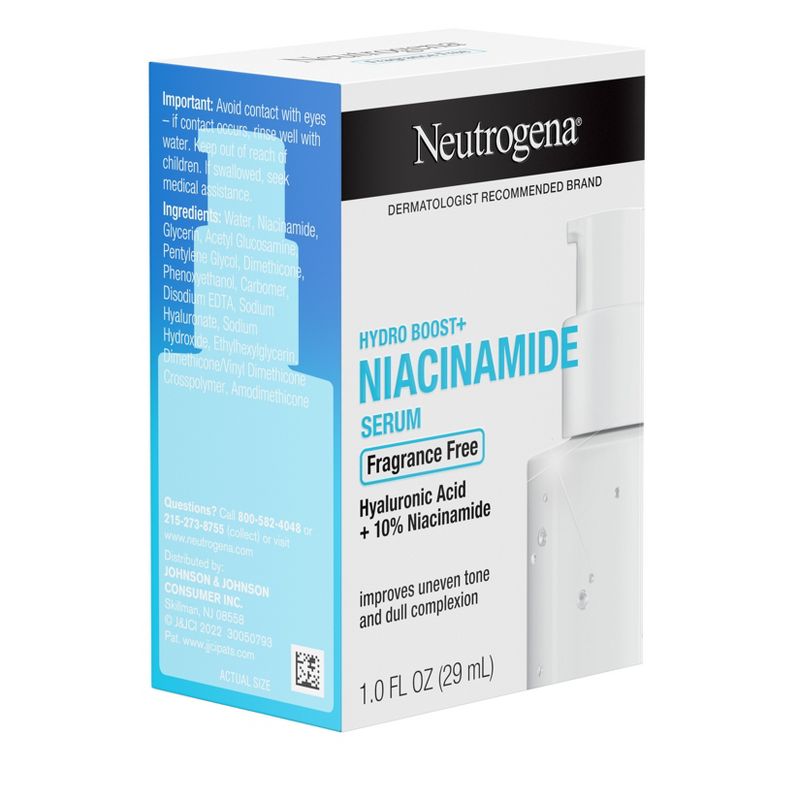 Neutrogena Hydro Boost+ Niacinamide Hydrating Face Serum With Vitamin B3 &#38; Hyaluronic Acid  - Fragrance Free - 1 fl oz, 6 of 16