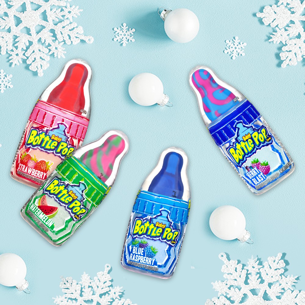Bazooka Candy Brands Baby Bottle Pop package