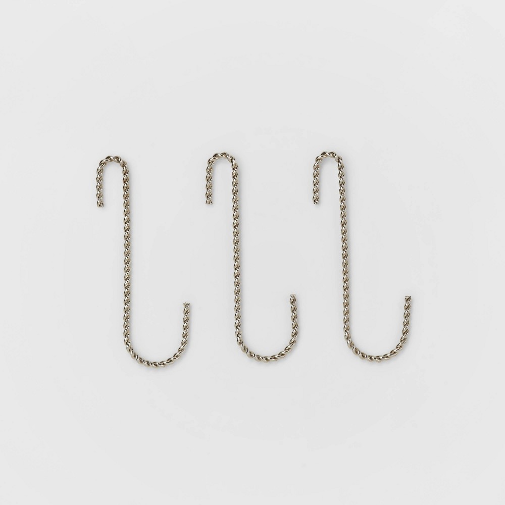 24ct Ornament Hook Silver - Wondershop