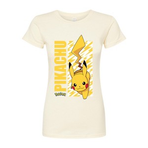 Women's - Pokémon - Pikachu Lightning Bolt Fitted Graphic T-Shirt - 1 of 3