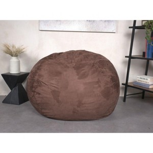 NicBex Bean Bag Chair,Beanbag Chair with Removable Microsuede Cover,Adults Lounge Sofa,Comfy Chair for Living Room Bedroom - 1 of 4