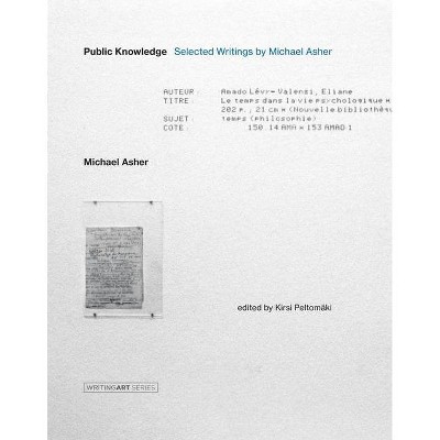  Public Knowledge - (Writing Art) by  Michael Asher (Hardcover) 