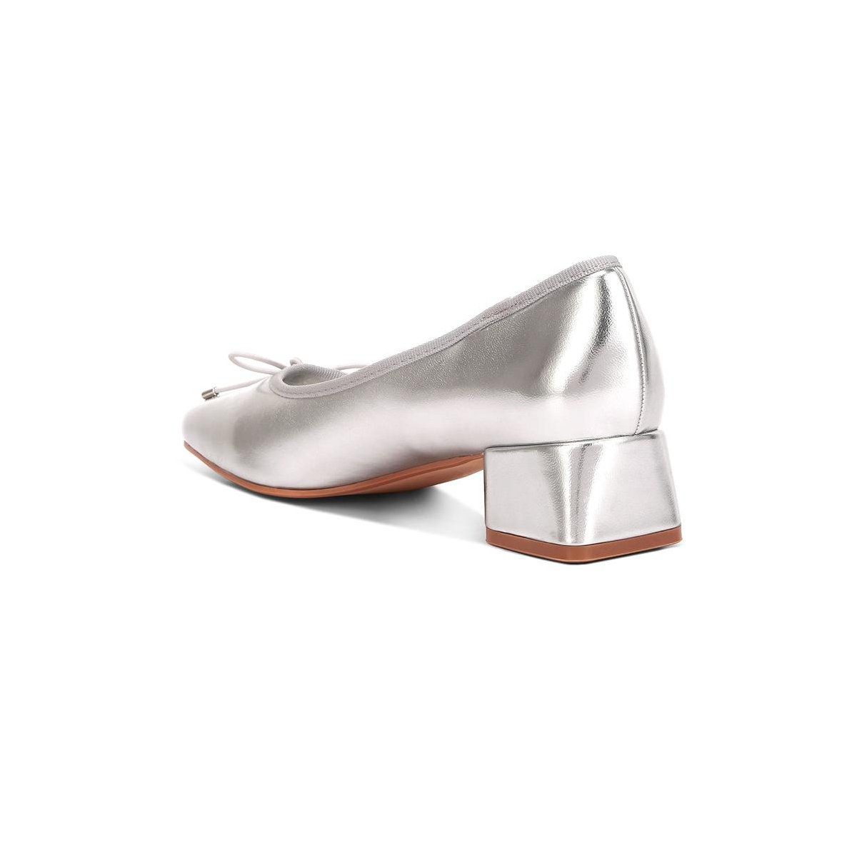 Женские туфли London Rag Womens Laga Metallic Low Block Heel s Ballerinas 6 — фото 6