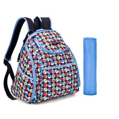 Colorland Doriam Multi-Pocket Baby Diaper Backpack with Insulated Bottle Pocket- Candy