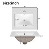 18-Inch Modern Bathroom Vanity with Ceramic Sink, Soft-Close Drawer & Door Organizer, Divider Drawer, Adjustable Foot Pads â€?Compact Storage - 2 of 4