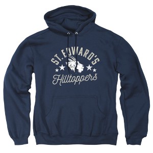 St. Edward's University Official Hilltoppers Unisex Adult Pull-Over Hoodie, Navy - 1 of 4