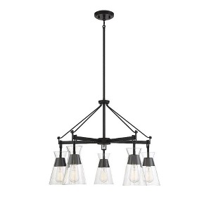 Savoy House Lakewood 5 - Light Chandelier in  Matte Black - 1 of 3