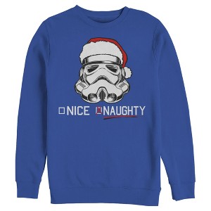 Men's Star Wars Christmas Stormtrooper Naughty List Sweatshirt - 1 of 3