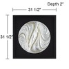Dahlia Studios Silver and Gold Dot 31 1/2" Square Framed Wall Art - 4 of 4
