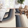 Indoor Modern Washable Geometric Area Rugs for Nursery Kids Room, Soft Non Slip Contemporary Carpet for Living Room Bedroom - 3 of 4