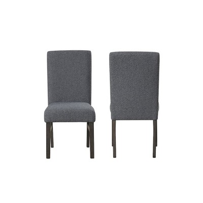 New Classic Furniture,High Line Upholstered Dining Chair (Set of 2), Gray